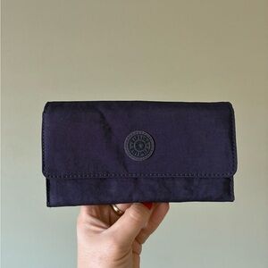 Kipling Dark Purple nylon wallet